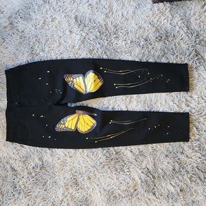 Brand new! Men's jeans Butterfly Print 32 black